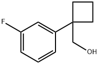 1-(3-氟苯基)环丁基甲醇, 1541139-47-2, 结构式