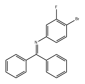 4-Bromo-N-(diphenylmethylene)-3-fluoro-benzenamine Struktur