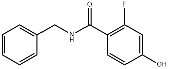 N-benzyl-2-fluoro-4-hydroxybenzamide Structure