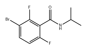 3-bromo-2,6-difluoro-N-isopropylbenzamide Structure