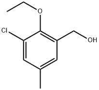 (3-chloro-2-ethoxy-5-methylphenyl)methanol,1541605-85-9,结构式