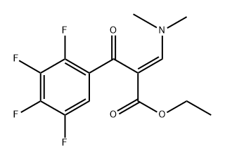 Benzenepropanoic acid, α-[(dimethylamino)methylene]-2,3,4,5-tetrafluoro-β-oxo-, ethyl ester, (E)- (9CI) Structure