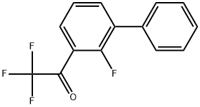 2,2,2-Trifluoro-1-(2-fluoro-[1,1'-biphenyl]-3-yl)ethanone Structure