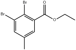 Ethyl 2,3-dibromo-5-methylbenzoate 结构式