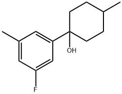 1-(3-fluoro-5-methylphenyl)-4-methylcyclohexanol Structure