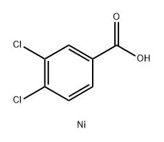 Bis(3,4-dichlorobenzoic acid)nickel(II) salt Struktur