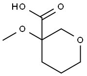 3-Methoxytetrahydro-2H-pyran-3-carboxylic acid Struktur