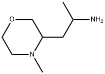 3-Morpholineethanamine, α,4-dimethyl- 化学構造式