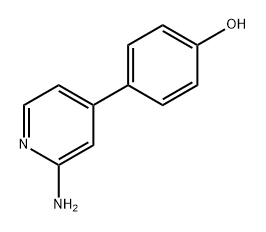 4-(2-Aminopyridin-4-yl)phenol Struktur