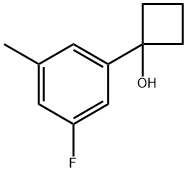 1-(3-fluoro-5-methylphenyl)cyclobutanol 结构式