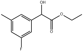 Ethyl 3-fluoro-α-hydroxy-5-methylbenzeneacetate Structure