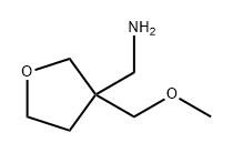 1-[3-(methoxymethyl)oxolan-3-yl]methanamine 化学構造式