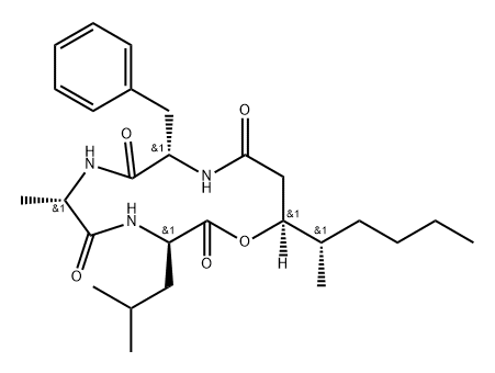 白僵内酯 I,154491-55-1,结构式
