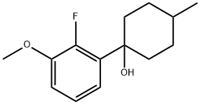 1-(2-fluoro-3-methoxyphenyl)-4-methylcyclohexanol Structure