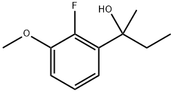 2-(2-fluoro-3-methoxyphenyl)butan-2-ol 结构式