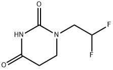 1-(2,2-Difluoroethyl)dihydropyrimidine-2,4(1H,3H)-dione Struktur