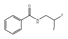 N-(2,2-difluoroethyl)benzamide 结构式