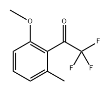 2,2,2-trifluoro-1-(2-methoxy-6-methylphenyl)ethanone 化学構造式