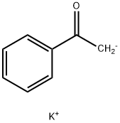 Ethanone, 1-phenyl-, ion(1-), potassium (1:1) 化学構造式