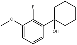 1-(2-fluoro-3-methoxyphenyl)cyclohexanol Structure