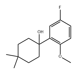 1-(5-fluoro-2-methoxyphenyl)-4,4-dimethylcyclohexanol,1548691-44-6,结构式