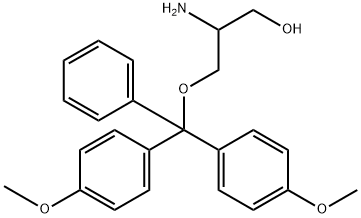 1-Propanol, 2-amino-3-[bis(4-methoxyphenyl)phenylmethoxy]- Struktur