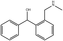 Benzenemethanol, 2-[(methylamino)methyl]-α-phenyl- 化学構造式