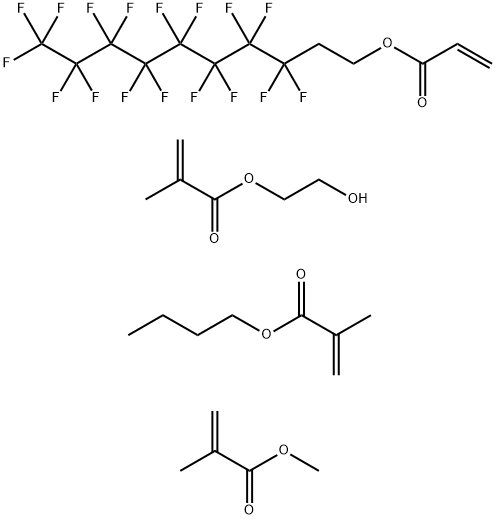 2-Methyl-2-propenoic acid butyl ester polymer with 3,3,4,4,5,5,6,6,7,7,8,8,9,9,10,10,10- heptadecafluorodecyl 2-propenoate, 2-hydroxyethyl 2-methyl-2-propenoate  and methyl 2-methyl-2-propenoate, block Structure