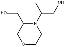 4-Morpholineethanol, 3-(hydroxymethyl)-β-methyl- 化学構造式