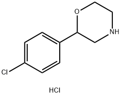 Morpholine, 2-(4-chlorophenyl)-, hydrochloride (1:1) Struktur