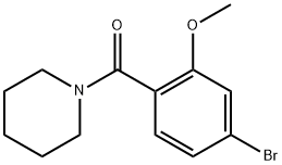 (4-bromo-2-methoxyphenyl)(piperidin-1-yl)methanone 化学構造式