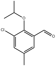 3-chloro-2-isopropoxy-5-methylbenzaldehyde Structure