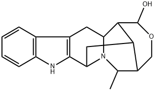(17R)-17,19-エポキシ-19,20β-ジヒドロ-21α-メチル-18-ノルサルパガン-17-オール 化学構造式