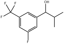 1-(3-fluoro-5-(trifluoromethyl)phenyl)-2-methylpropan-1-ol Structure