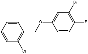 2-Bromo-4-[(2-chlorophenyl)methoxy]-1-fluorobenzene Structure