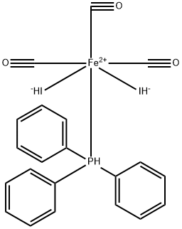 Iron, tricarbonyldiiodo(triphenylphosphine)- Structure