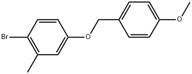 1-Bromo-4-[(4-methoxyphenyl)methoxy]-2-methylbenzene,1553205-60-9,结构式