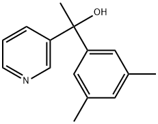 α-(3,5-Dimethylphenyl)-α-methyl-3-pyridinemethanol Structure