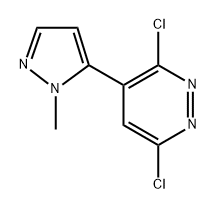3,6-Dichloro-4-(1-methyl-1H-pyrazol-5-yl)pyridazine Structure