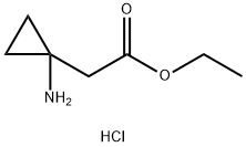 ethyl 2-(1-aminocyclopropyl)acetate;hydrochloride Struktur