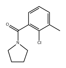 (2-chloro-3-methylphenyl)(pyrrolidin-1-yl)methanone Struktur