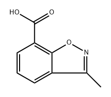 3-methylbenzo[d]isoxazole-7-carboxylic acid 结构式