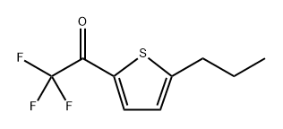 2,2,2-trifluoro-1-(5-propylthiophen-2-yl)ethanone 化学構造式