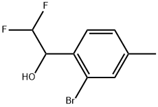 2-Bromo-α-(difluoromethyl)-4-methylbenzenemethanol 化学構造式