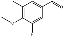 3-Fluoro-4-methoxy-5-methylbenzaldehyde Structure