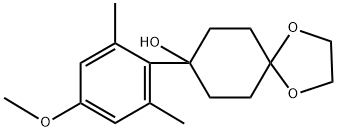 8-(4-methoxy-2,6-dimethylphenyl)-1,4-dioxaspiro[4.5]decan-8-ol Structure