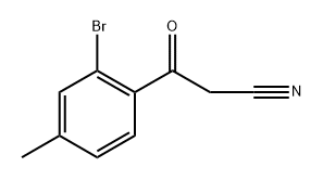 Benzenepropanenitrile, 2-bromo-4-methyl-β-oxo- 化学構造式