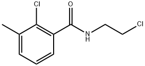 2-Chloro-N-(2-chloroethyl)-3-methylbenzamide 化学構造式