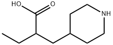 4-Piperidinepropanoic acid, α-ethyl- Structure