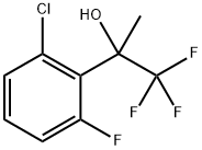 2-(2-chloro-6-fluorophenyl)-1,1,1-trifluoropropan-2-ol Struktur